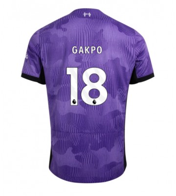 Liverpool Cody Gakpo #18 Tredje trøje 2023-24 Kort ærmer